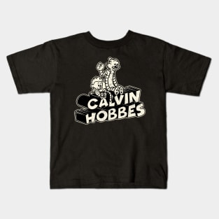 Drawing retro Vintage 80s and 90s Calvin and Hobbes - Fan Art Design Kids T-Shirt